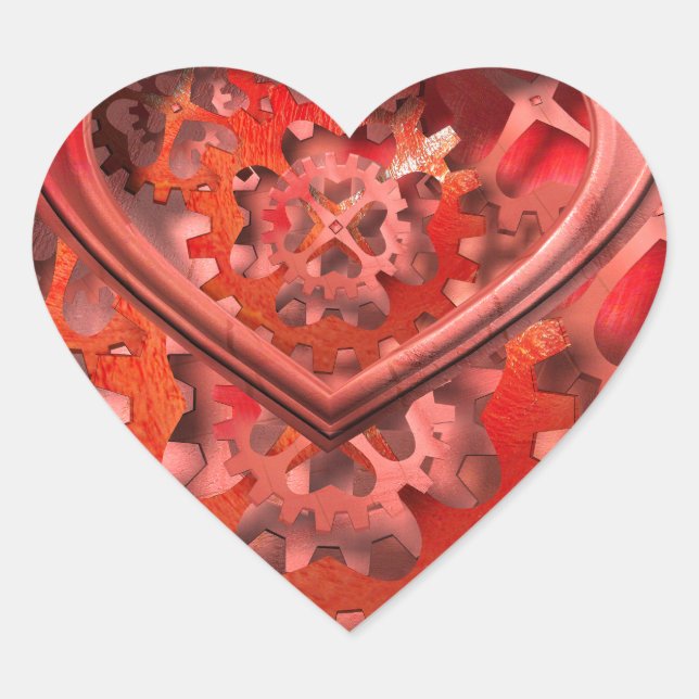 I LIEBEN Herz-Aufkleber (Vorderseite)