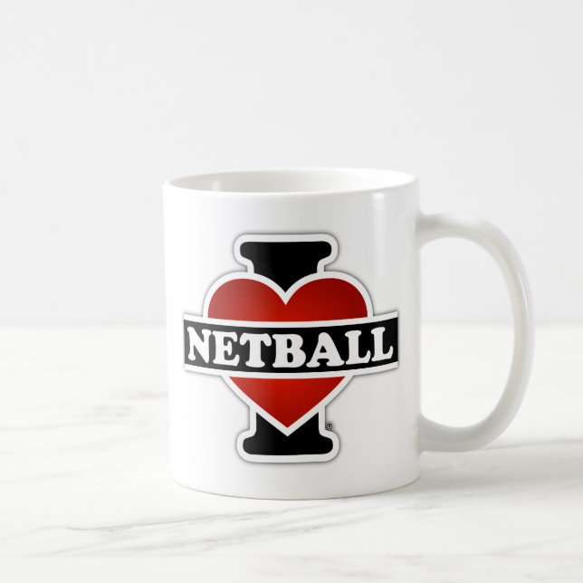 I LiebeNetball Kaffeetasse (Rechts)