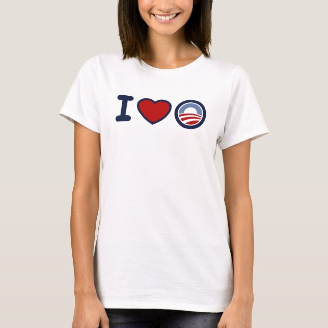 I Liebeobama-Behälter-Spitzen-T-Shirt T-Shirt (Vorderseite)