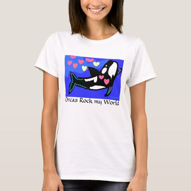 I Liebeorca-Wale T-Shirt (Vorderseite)