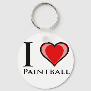 I LiebePaintball Schlüsselanhänger