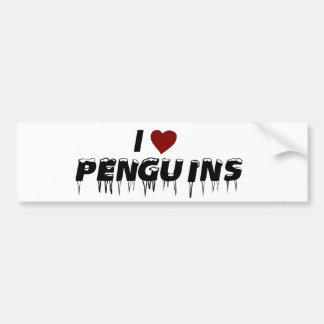 I LiebePenguins Autoaufkleber
