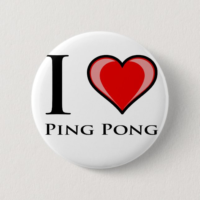 I LiebePing Pong Button (Vorderseite)