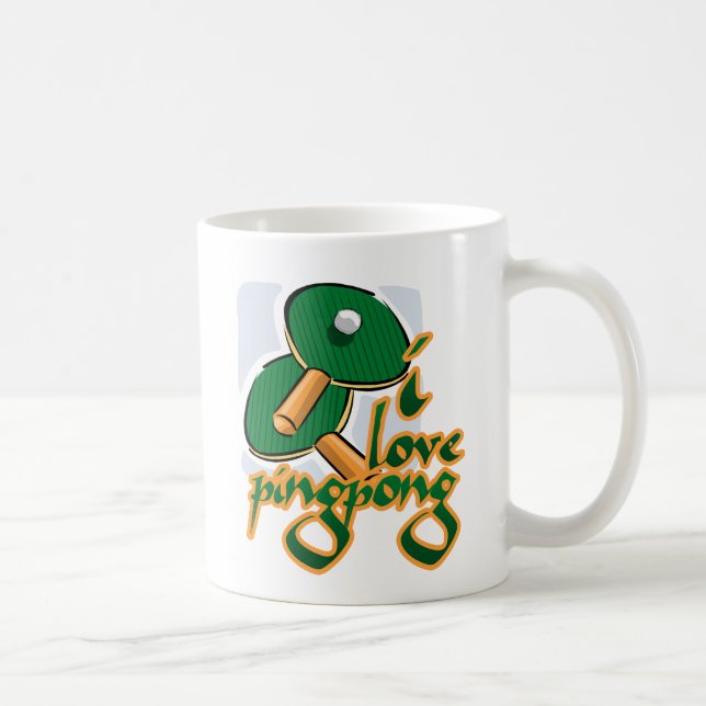 I LiebePing Pong wir LiebePing Pong Kaffeetasse (Rechts)