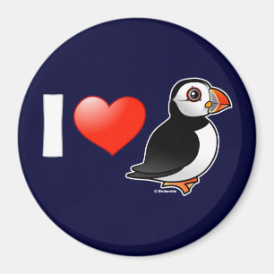 I LiebePuffins Magnet