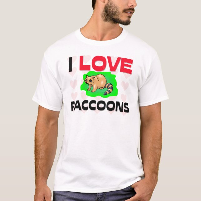I LiebeRaccoons T-Shirt (Vorderseite)