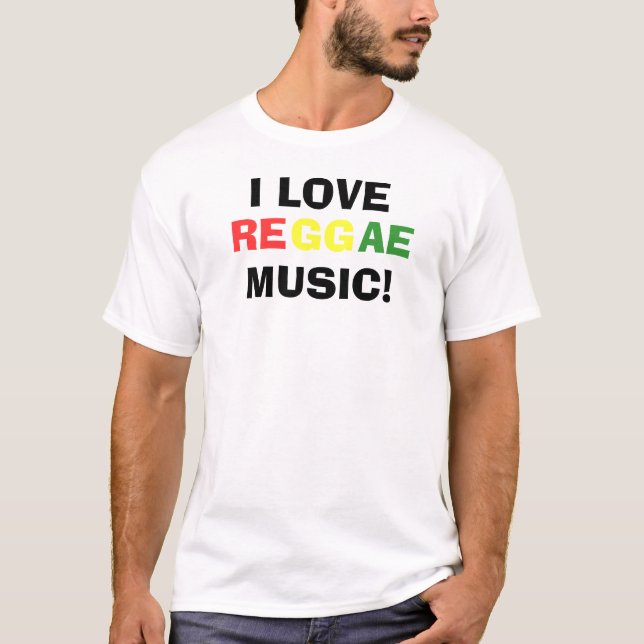 I Liebereggae-Musik-T - Shirt (Vorderseite)