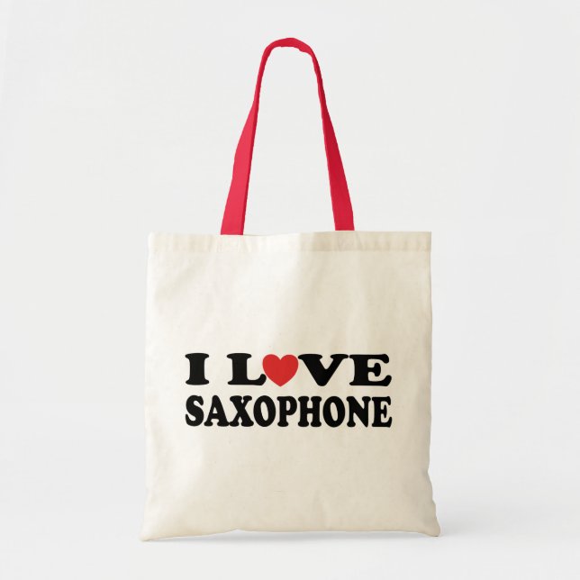 I LiebeSaxophone Tragetasche (Vorne)