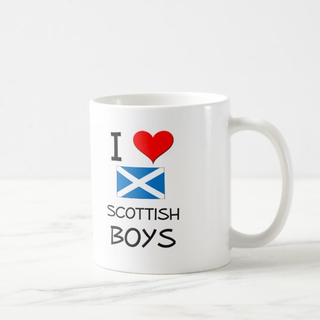 I Liebescottish-Jungen Tasse (Rechts)