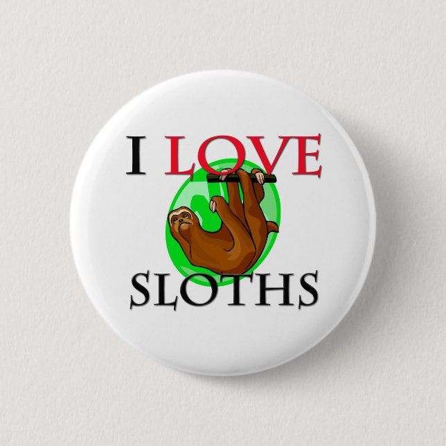 I LiebeSloths Button (Vorderseite)