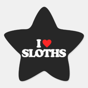 I LIEBESLOTHS Stern-Aufkleber