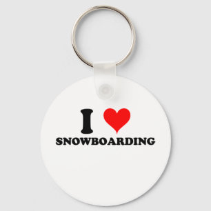 I LiebeSnowboarding Schlüsselanhänger