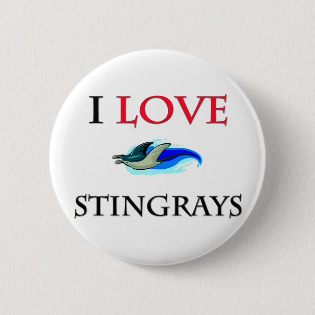 I LiebeStingrays Button (Vorderseite)