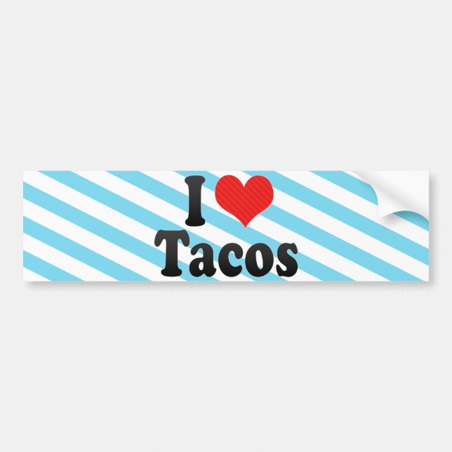 I LiebeTacos Autoaufkleber (Vorne)