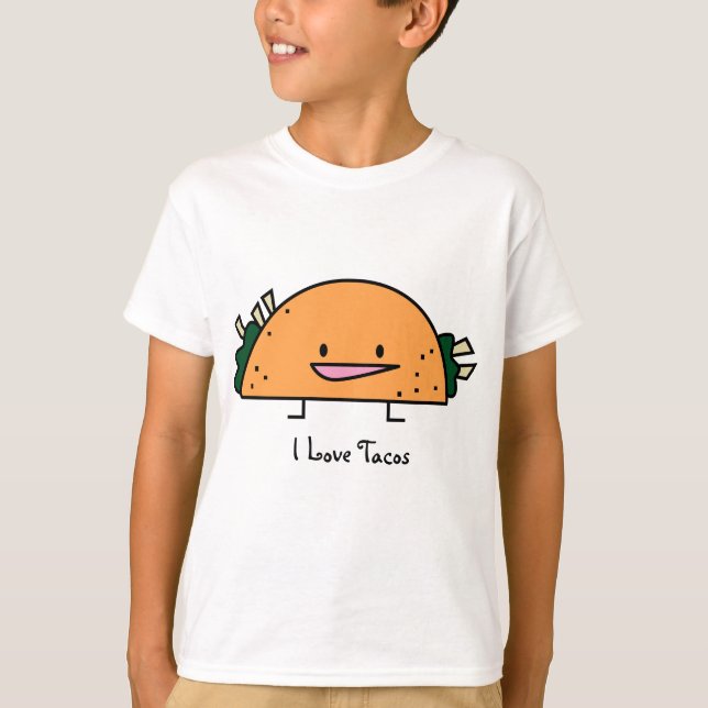 I LiebeTacos - KinderT - Shirt (Vorderseite)