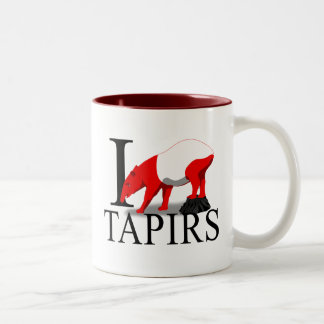 I Liebetapirs-Tassen Zweifarbige Tasse