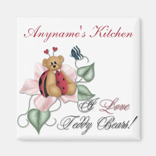 I Liebeteddy-Bärn-Dame Bug Bear Magnet
