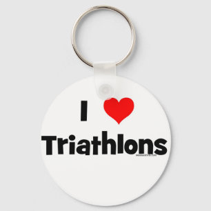 I LiebeTriathlons Schlüsselanhänger