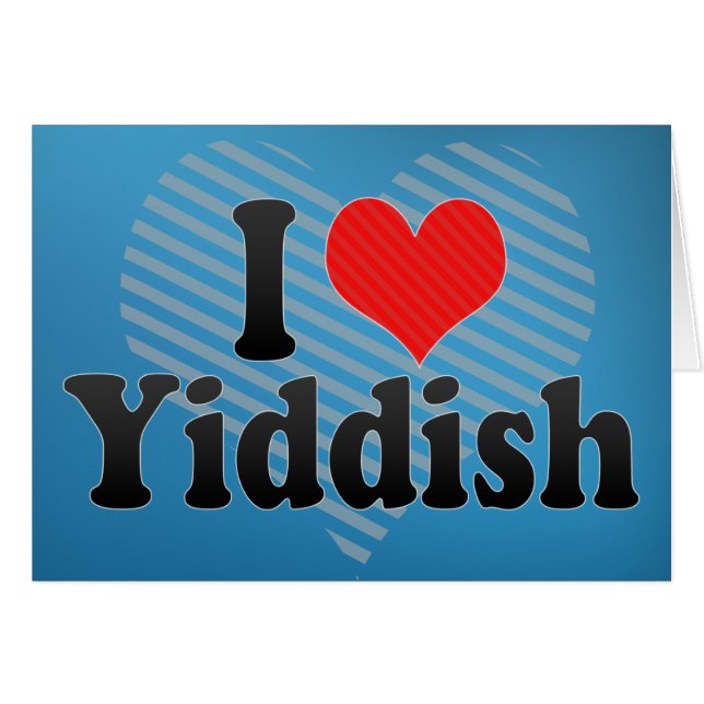 I LiebeYiddish (Vorderseite (Horizontal))