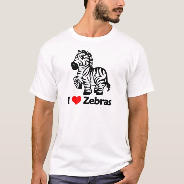 I LiebeZebras T-Shirt (Vorderseite)