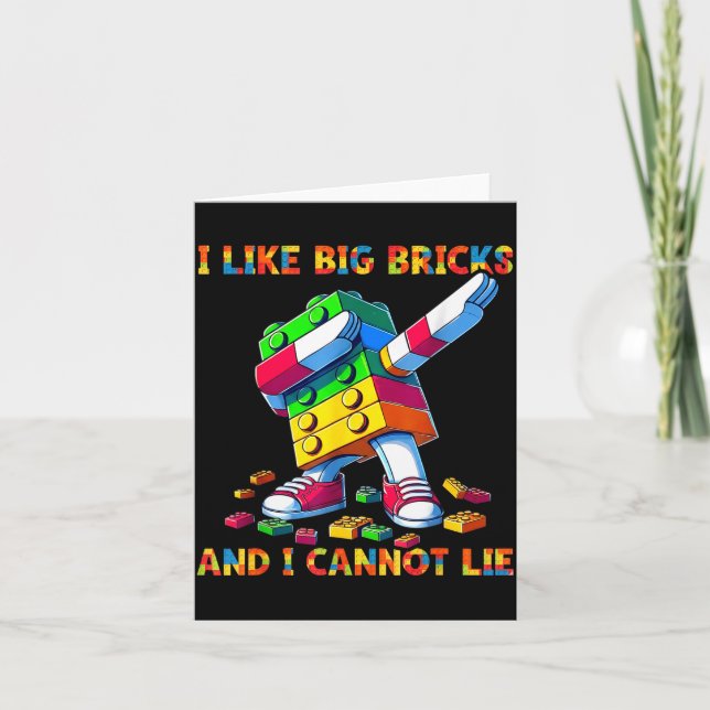 I Like Big Bricks &amp; I Can't Lie Funny Master B Karte (Vorderseite)