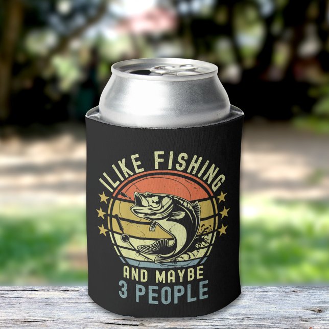 I Like Fishing and Maybe 3 | Gift for fishermen Dosenkühler (Von Creator hochgeladen)