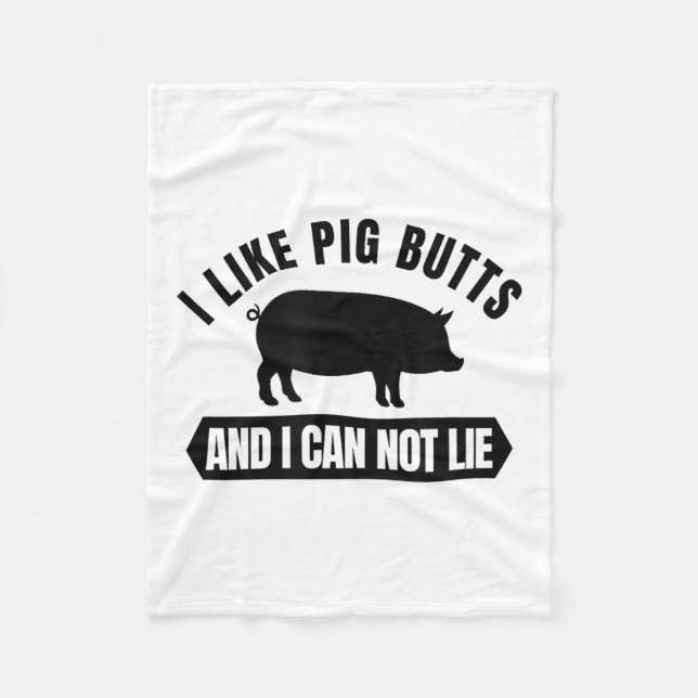 I Like G Butts And I Cannot Lie Funny Bbq Grilling Fleecedecke (Vorderseite)