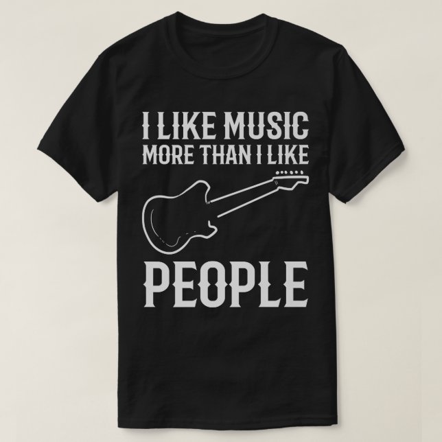I like music Performer  T-Shirt (Design vorne)
