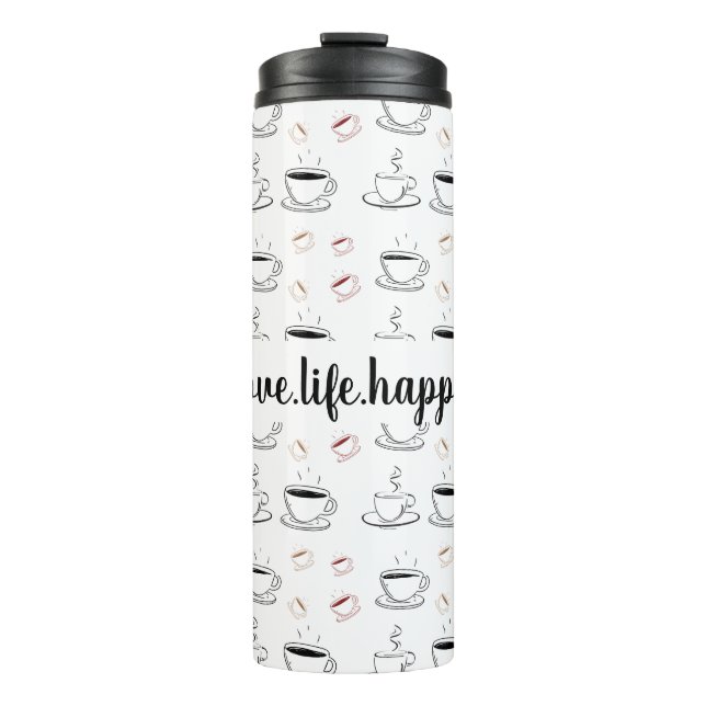 I like my cream and sugar in my coffee thermosbecher (Vorderseite)