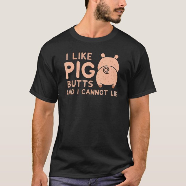 I like PIG Butts  Barbecue T-Shirt (Vorderseite)