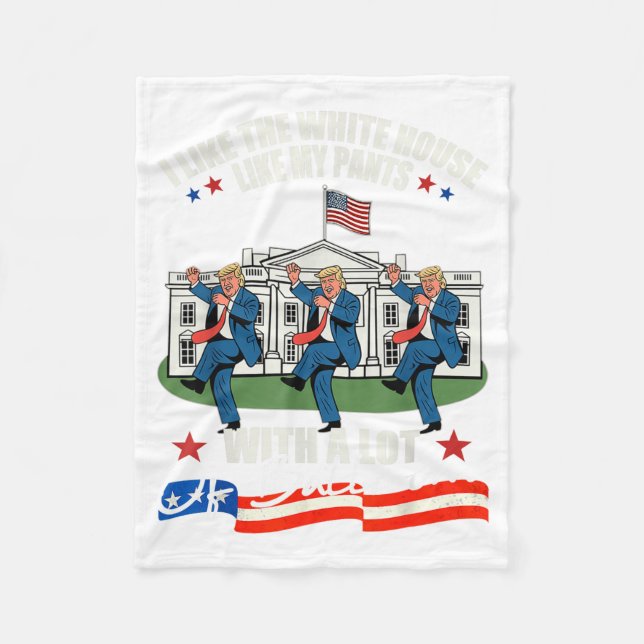 I Like The White House Like My Pants With A Lot Of Fleecedecke (Vorderseite)