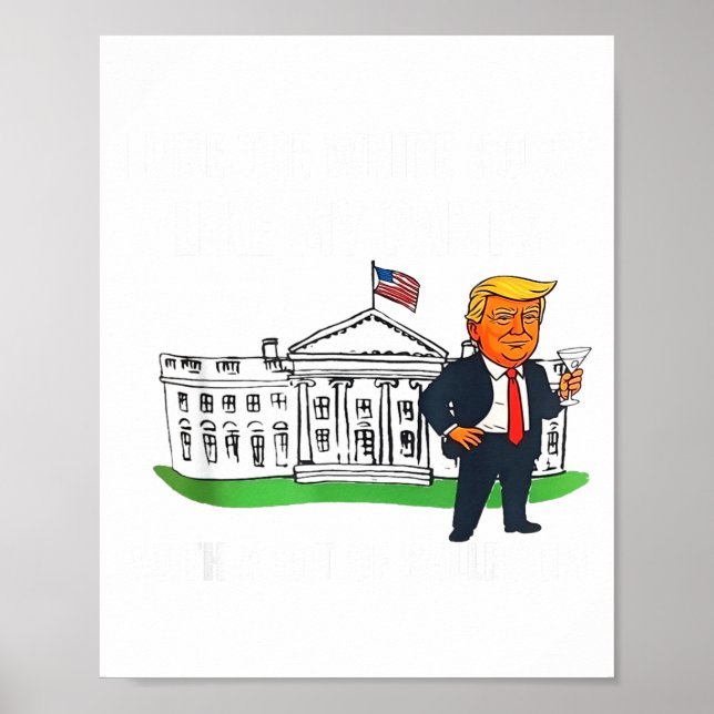 I Like The White House Like My Pants With A Lot Of Poster (Vorne)