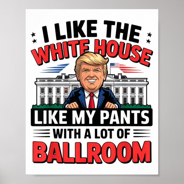 I Like The White House Like My Pants With A Lot Of Poster (Vorne)