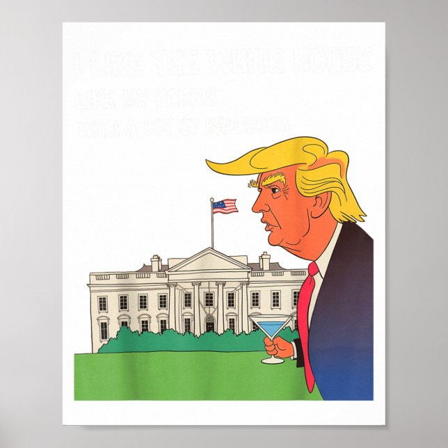 I Like The White House My Pants With A Lot Of Ball Poster (Vorne)
