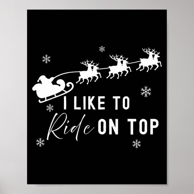 I Like To Slide Inside I Like To Ride On Top Coupl Poster (Vorne)