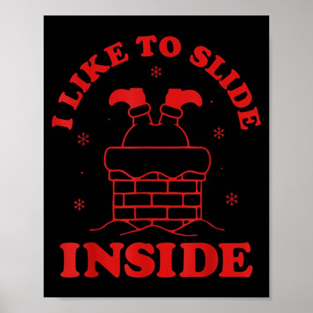 I Like To Slide Inside I Like To Ride On Top Coupl Poster (Vorne)