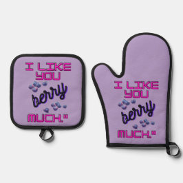 I LIKE YOU BERRY MUCH OFENHANDSCHUH & Topflappen-Set