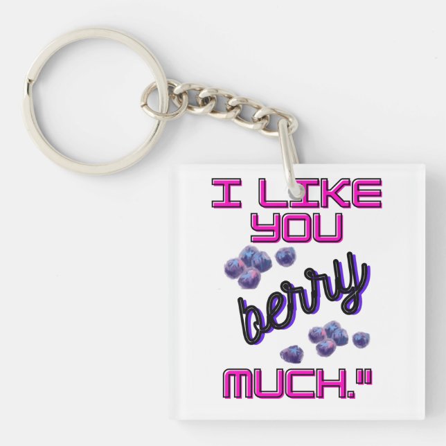 I LIKE YOU BERRY MUCH SCHLÜSSELANHÄNGER (Vorderseite)