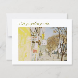 I like you just as you are postkarte