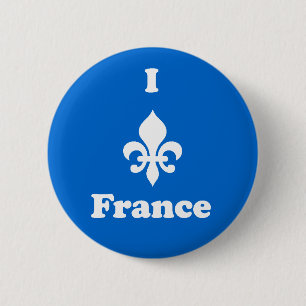 I Lilien-Frankreich-Knopf Button