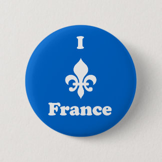 I Lilien-Frankreich-Knopf Button