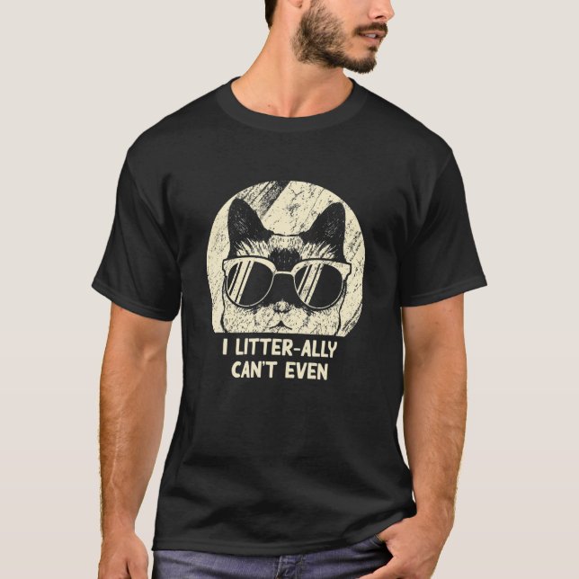 I Litter-Ally kann nicht einmal Cat Lover Funny Ki T-Shirt (Vorderseite)