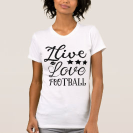 I Live Love Football American Football Game Day T-Shirt