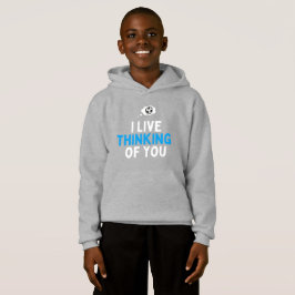 I Live thinking of you football Hoodie