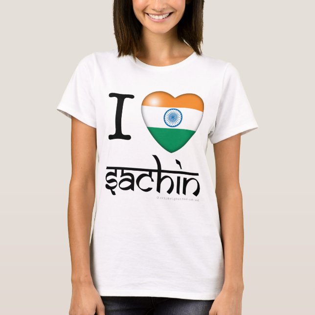 I lLove Sachin (Tendulkar) T-Shirt (Vorderseite)