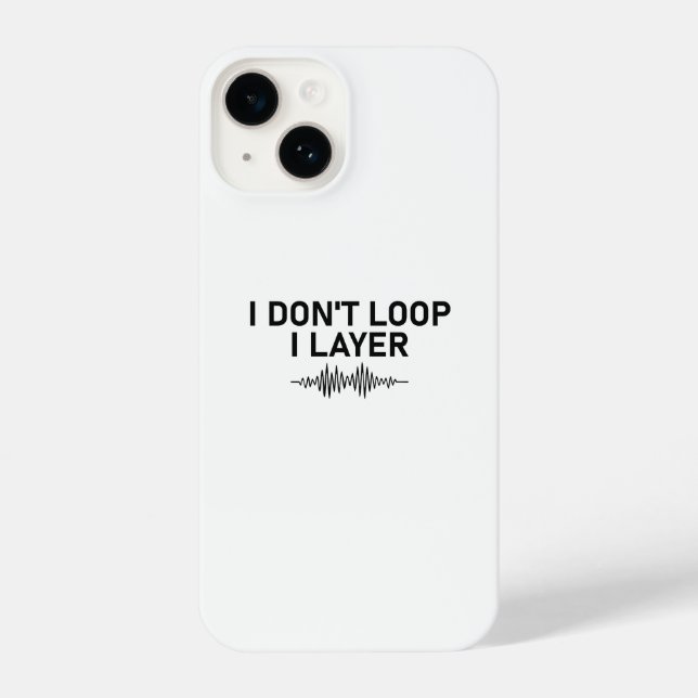 I Loop I Layer Minimal Music iPhone Hülle (Rückseite)