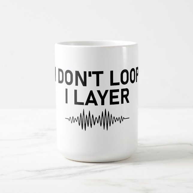 I Loop I Layer Minimal Music Kaffeetasse (Mittel)