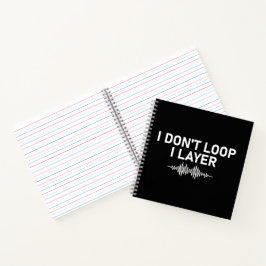 I Loop I Layer Minimal Music V2 Notizbuch