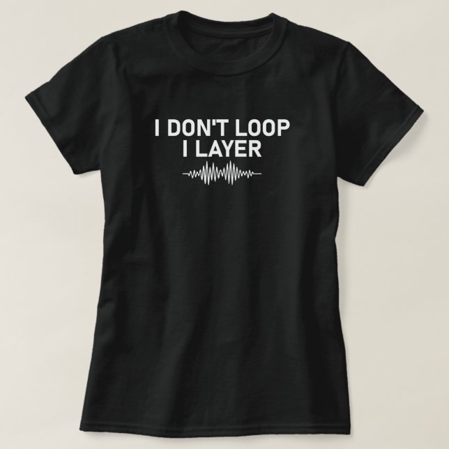 I Loop I Layer Minimal Music V2 T-Shirt (Design vorne)