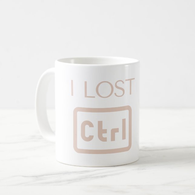 I LOST STRG - KONTROLLE - PROGRAMMER PUN KAFFEETASSE (Vorderseite Links)